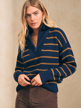 Faherty Women's Mariner Sweater NAVYBLAZERSTRIPE