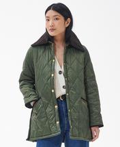 Barbour Women's Modern Liddesdale Quilt OLIVE