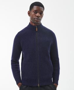 Barbour Men's Calder Zip Through Jumper NAVY