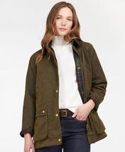 Barbour Women's Acorn Waxed Cotton Jacket OLIVE