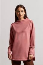 Tribal Women's Brushed Velvet Ottoman Tunic ROSEBLUSH