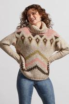 Tribal Women's Turtle Neck Sweater OATMEAL