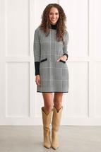 Tribal Women's Mock Neck Sweater Dress BLACKMULTI