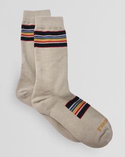 Pendleton Yellowstone Stripe Crew - Lt Taupe YELLOWSTONE