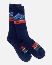 Pendleton National Park Merino Jacquard Crew Socks BLUE