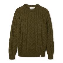 Peregrine Men's Hudson Aran Jumper KHAKI