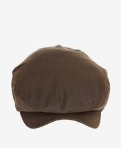 Barbour Men's Cheviot Wax Flat Cap OLIVE