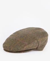 Barbour Cairn Flat Cap OLIVE/PURPLE/RED