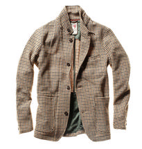 Relwen Men's Heritage Trap Blazer WHEATGUNCHECK