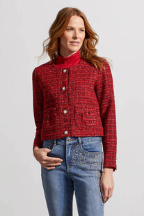 Tribal Women's Cropped Tweed Jacket EARTHRED