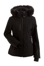 Nils Davos Faux Fur Woven Insulated Jacket BLACK/BLACK