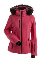 Nils Davos Faux Fur Woven Insulated Jacket HOTPINK/HOTPINK