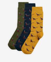 Barbour Pheasant Socks Gift Box FORESTMIST