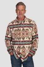 True Grit Dakota Indigo Double Weave Shirt Jacket RED