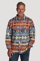True Grit Chimayo Indigo Double Weave Shirt Jacket MULTI