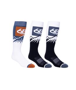 686 Men's Snow Caps Socks 3-Pack ASSORTED