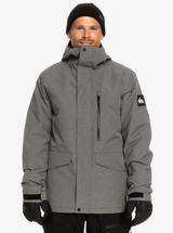 Quiksilver Men's Mission Solid Insulated Snow Jacket HEATHERGREY