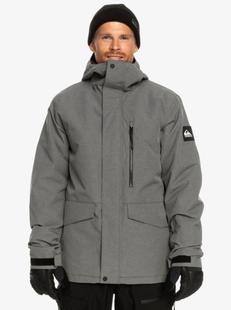 Quiksilver Men's Mission Solid Insulated Snow Jacket HEATHERGREY