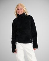 Obermeyer Girls Furry Fleece Top BLACK