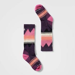Smartwool Kids' Ski Light Cushion Over The Calf Socks PURPLEIRIS