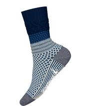 Smartwool Everyday Popcorn Cable Full Cushion Crew Socks DEEPNAVY