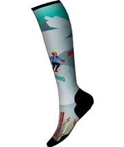 Smartwool Women's Ski Targeted Cushion Snow Bunny Print Over The Calf Socks CAPRI