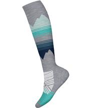 Smartwool Women's Ski Targeted Cushion Pattern Over The Calf Socks LIGHTGRAY