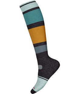 Smartwool Women's Snowboard Targeted Cushion Over The Calf Socks CHARCOAL