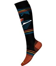 Smartwool Snowboard Targeted Cushion Piste Machine Over The Calf Socks BLACK