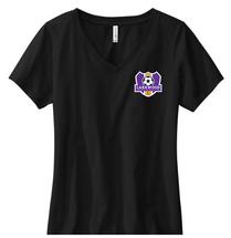 LSA Ladies V-neck Tees BK