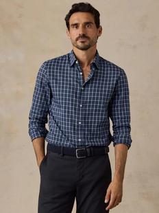 Faherty Men's Movement Shirt COASTALNIGHTSPLAID
