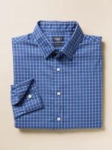 Faherty Men's Movement Shirt NAVYFEATHERGINGHAM