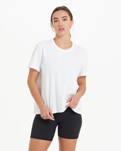 Vuori Women's Feather Tee WHITE