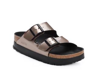 Birkenstock Women's Arizona Chunky Birko-Flor ELEC/METAL