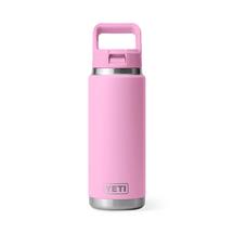 Yeti RAMBLER 26 OZ WATER BOTTLE WITH COLOR-MATCHED STRAW CAP POWERPINK