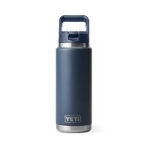 Yeti RAMBLER 26 OZ WATER BOTTLE WITH COLOR-MATCHED STRAW CAP NAVY