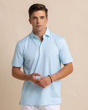 Southern Tide Driver Getting Ziggy With It Printed Polo WAKEBLUE