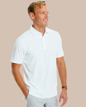 Southern Tide Ryder Performance Polo Shirt CLASSICWHITE