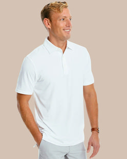 Southern Tide Ryder Performance Polo Shirt CLASSICWHITE