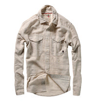 Relwen Men's Slub Linen Workshirt NATURAL