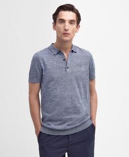 Barbour Buston Knitted Polo Shirt CHAMBRAY