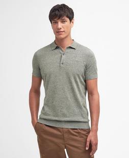 Barbour Buston Knitted Polo Shirt DUSTYGREEN
