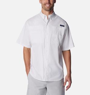 Columbia Men’s PFG Super Tamiami Short Sleeve Shirt SORBETGINGHAM