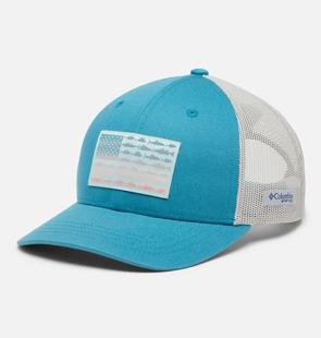 Columbia Kids’ PFG Fish Flag Snapback Cap CANYONBLUE