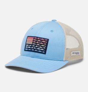 Columbia Kids’ PFG Fish Flag Snapback Cap WHITECAP