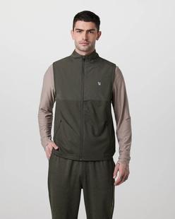 Vuori Men's Sunday Element Vest KALEHEATHER