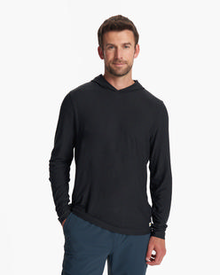 Vuori Men's Strato Tech Hoodie BLACKHEATHER