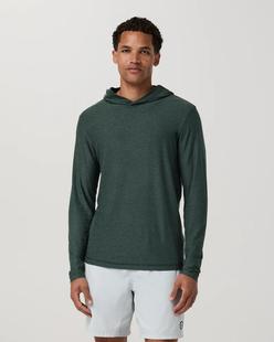 Vuori Men's Strato Tech Hoodie HEMLOCKHEATHER