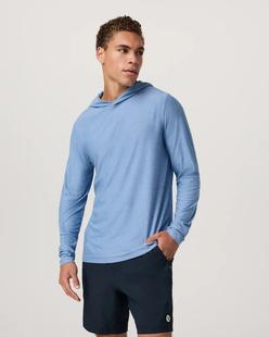 Vuori Men's Strato Tech Hoodie ISLEBLUEHEATHER