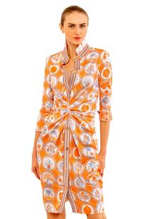 Gretchen Scott Women's Twist & Shout Dress - Circle of Love ORANGE/PERI